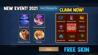NEW! FREE REDEEM LIMITED SKIN CODE AND FREE SKIN! NEW EVENT (CLAIM NOW) | MOBILE LEGENDS 2021