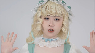 Putting on this Lolita outfit really makes me feel the breath of spring!