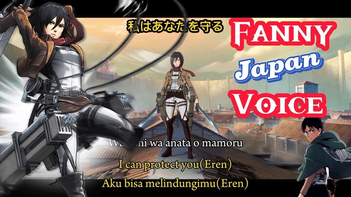 Fanny Mikasa Japanese Voiceline - Mobile legends x Attack on Titan