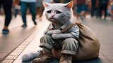 Cat Sad Story 😿 Poor Kitten 🥺 #cat #cats #cute #ai