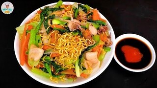 MÌ XÀO HẢI SẢN | Bí quyết để sợ mì tơi, không nát | Bếp Của Vợ