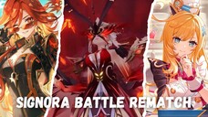 Ketika Rematch lawan Signora dengan chara Mavuika dan Escoffier 🔥