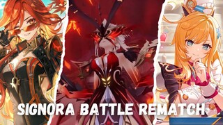 Ketika Rematch lawan Signora dengan chara Mavuika dan Escoffier 🔥