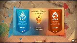 LIVE ! FINAL OSIRIS LEAGUE  RAIZ VS 06HS