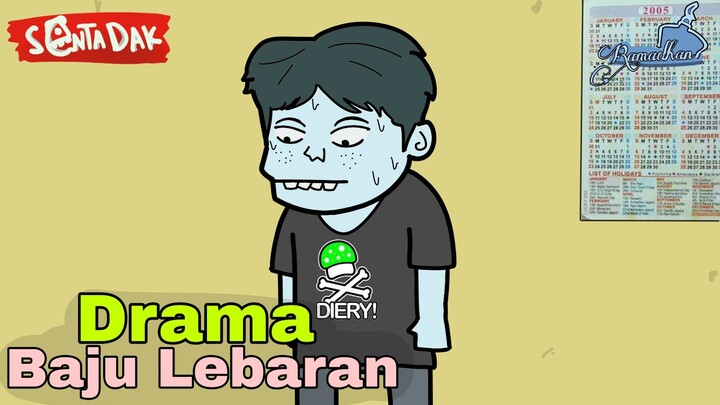 Kebiasaan Emak Ketika Beliin Lu Baju Lebaran (Animasi Sentadak Ramadhan)