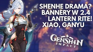 BANNERY W 2.4, SHENHE (DRAMA), YUNJIN, AYATO, LANTERN RITE, ENKANOMIYA, SKINY | GENSHIN EXPRESS 06