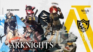 Arkights - Vitafield I Skin Series - Exusiai, Cuora, Myrrh, and Cliffheart Skin