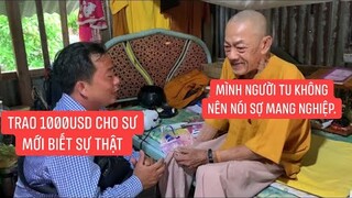 Sư không nói dù cho oan ức đành rời chùa khi đang bệnh nặng không người thân ở nhờ nhà kho rách nát.