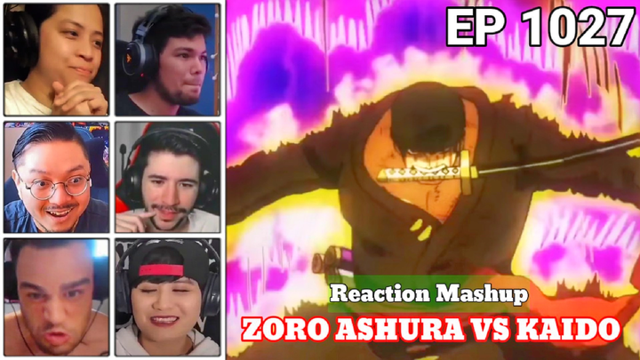 Ashura zoro Reaksi orang-orang | One piece Ep 1027 Reaction Mashup