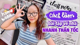 Mẹo làm bài tập về nhà NHANH THẦN TỐC ngay khi bạn MỆT 😴