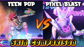 WANWAN PIXEL BLAST COLLECTOR EPIC SKIN EFFECTS VS. TEEN POP - MLBB SKIN COMPARISON SERIES