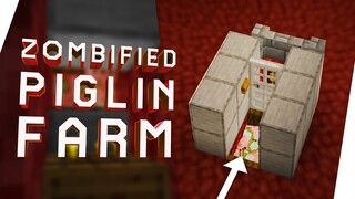 Cara Membuat Simple Zombified Piglin Farm - Minecraft Tutorial Indonesia