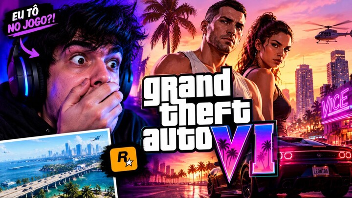 【CrashiN】看到自己进入 GTA 6 后，他彻底看傻了！😂🔥