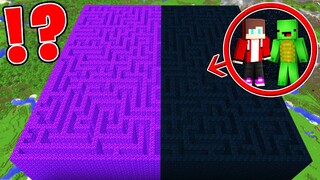 JJ and Mikey Found A TALLEST END/NETHER MAZE in Minecraft Maizen!