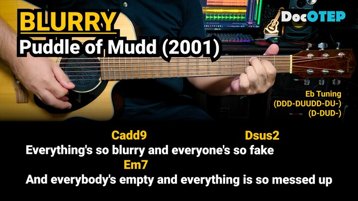 Blurry - Puddle of Mudd (2001) Easy Guitar Chords Tutorial with Lyrics Part 1 SHORTS REELS