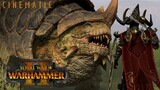 DINOSAURS vs DARK ELVES || Total War: Warhammer 2 - Cinematic
