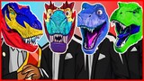 JURASSIC WORLD | T-Rex, King Shark & Godzilla Dinosaurs Fight - Coffin Dance Meme Cover