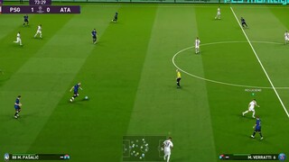 PES 2020 - Gameplay  PSG vs Atalanta  Trận đấu C1 nhạt nhòa Hiệp2