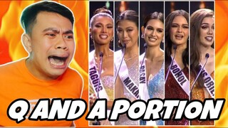 ATEBANG REACTION | MISS UNIVERSE PHILIPPINES 2022 TOP 5 QUESTION AND ANSWER PORTION #muph2022