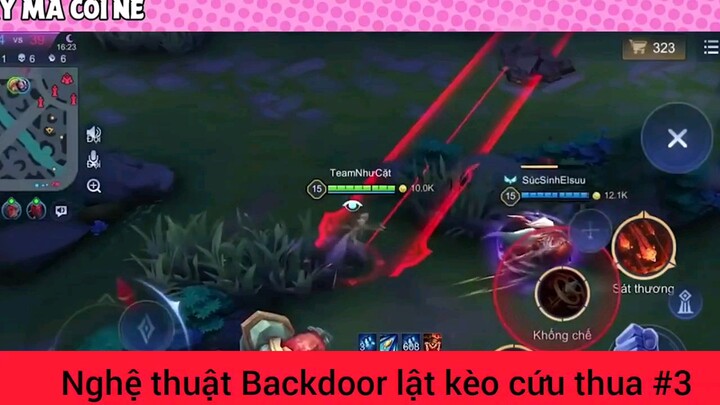 Nghệ thuật Back door lật kèo cứu thua #3
