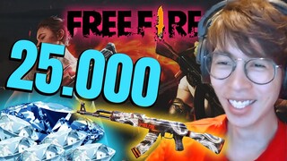 ViruSs Tung 25k Kim Cương Mở hòm Free Fire Và Có Được Scar Tình Yêu, AK Rồng Lửa? | Free Fire