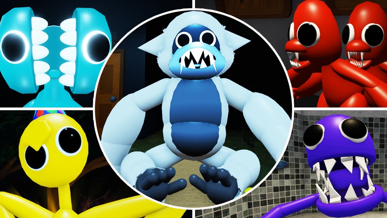 Rainbow Friends Roblox Monsters - ORANGE Jumpscare - What? Did