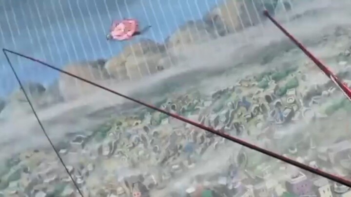 Luffy estapet ke atas