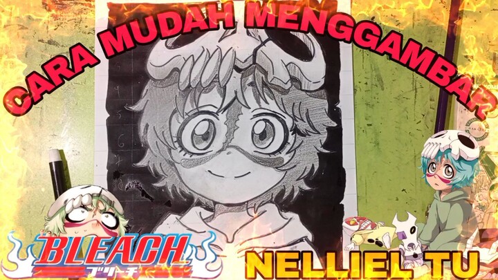 cara mudah menggambar anime Bleach