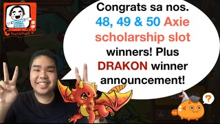 Drakon winner & Axie scholar winners I Drakons I Axie infinity I Play to earn