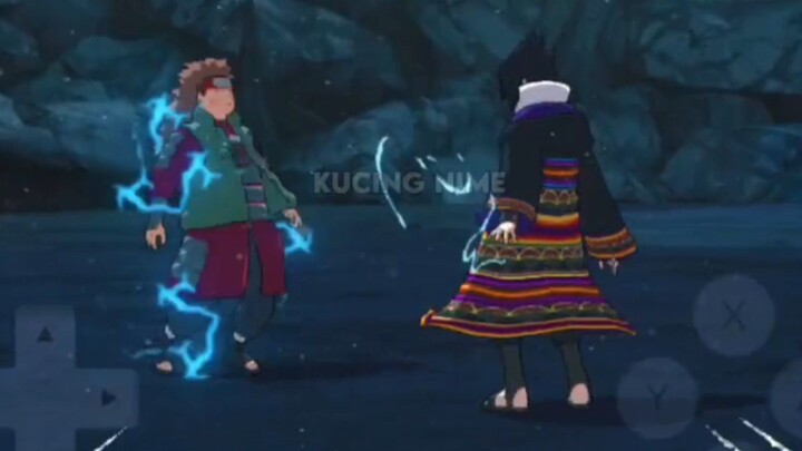 Sasuke Outfit Brazil VS Choji - Naruto Storm connection Gameplay