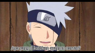 Moment Kakashi kaget saat naruto bercerita jika dia bertemu dengan yondaime ayahnya