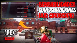 ESTAS SON MIS *CONFIGURACIONES* (SENSIBILIDADES,HUD,GYRO) EN APEX LEGENDS MOBILE - MITEK