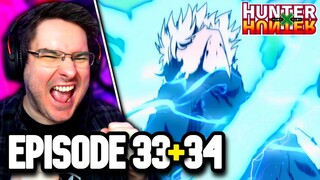 KILLUA'S REVENGE! | Hunter x Hunter Episode 33 & 34 REACTION | Anime Reaction