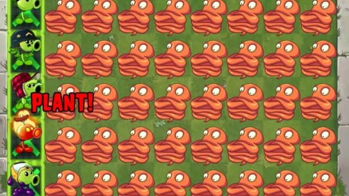 【PVZ2】Ukuran Penuh Gurita vs. Serangan Khusus Berbagai Tanaman