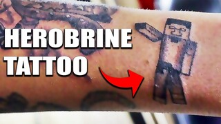 I Got a HEROBRINE TATTOO on My BIRTHDAY | Real Life Minecraft Episode 3