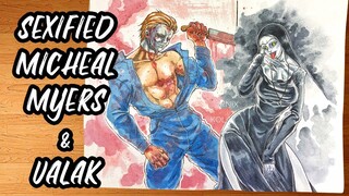 Turning Famous Horror or Slasher film Villains into SEXY Characters | Part 1 | Michael Myers & Valak