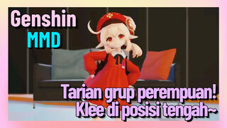 [Genshin, MMD] Tarian grup perempuan! Klee di posisi tengah~