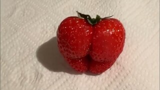 You eat the tip of the strawberry, I eat the bottom—why not?