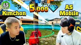 [Free Fire] AS Rủ Kimchon Solo 5000 Kim Cương Cực Khét !!! | AS Mobile