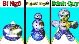 NẾU SLENDERMAN SỞ HỮU TRÁI ĐẤT HÌNH TAM GIÁC NGƯỜI TUYẾT TRONG SOLAR SMASH | Thử Thách SlenderMan