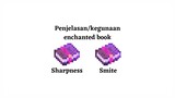 penggunaan/kegunaan enchanted book: sharpness dan smite | hzn2097