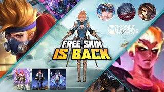 FREE SKIN AGAIN 😍 - NEW LEGEND SKIN - NEW STARLIGHT SKIN & MORE | Mobile legends #WhatsNEXT Ep.114