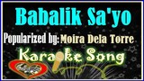 Babalik Sa'yo Karaoke Version by Moira Dela Torre- Minus One- Karaoke Cover