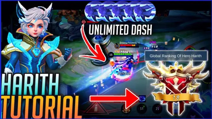 HARITH TUTORIAL 2020 |MASTER HARITH IN JUST 8 MINUTES| GUSION TUTORIAL FOR BEGINNERS