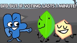 BFB BUT IF VOTING ONLY LASTED FOR 1 MINUTE!