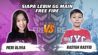 Meri Olivia vs Rasyah Rasyid: Skill Siapa Lebih GG Main FF? | Mabar Free Fire Match 137 #short