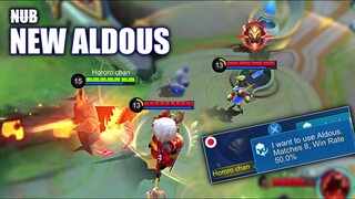 FIRST TIME PLAYED THE NEW ALDOUS IN RANKED! | MOBILE LEGENDS