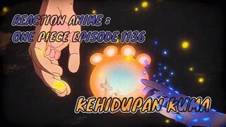 RECTION ANIME : ONE PIECE EPISODE 1136 || Kehidupan Kuma