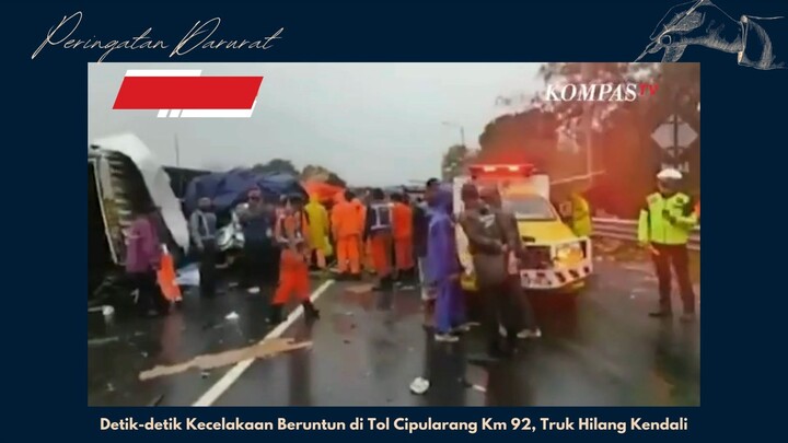 Detik-detik Kecelakaan Beruntuk Di Tol Cipularang