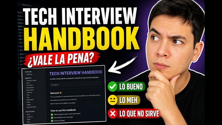 Tech Interview Handbook: La MEJOR guía para entrevistas técnicas (y lo que nadie te dice) ?